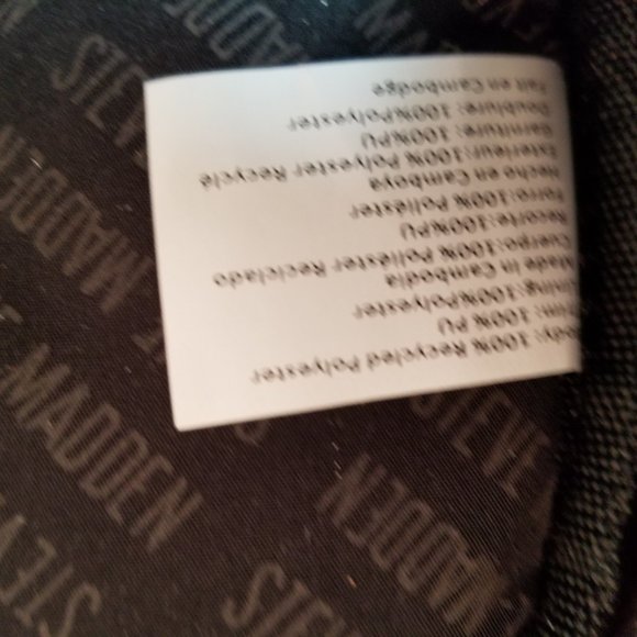 Steve Madden pluck Black Bjana with 2 drink mesh pockets. main image 7